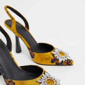 NEW ASOS DESIGN embellished high heels